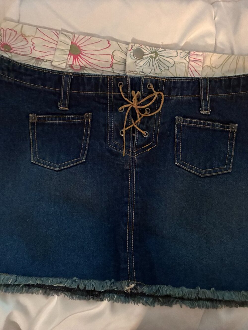 LOT 3 MINI VINTAGE SKIRTS ABERCROMBIE WET SEAL JOLT WAIST 15.5" SIZE 5